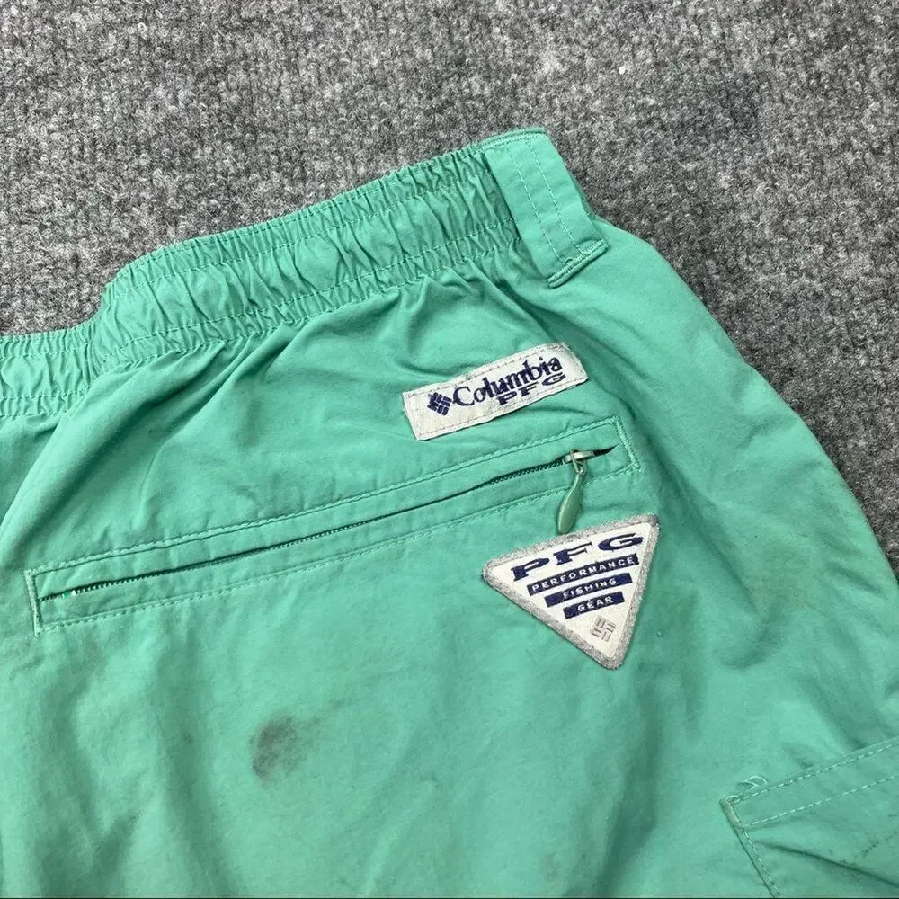 Columbia Men's PFG fishing‎ shorts size xl green swim board shorts trunks